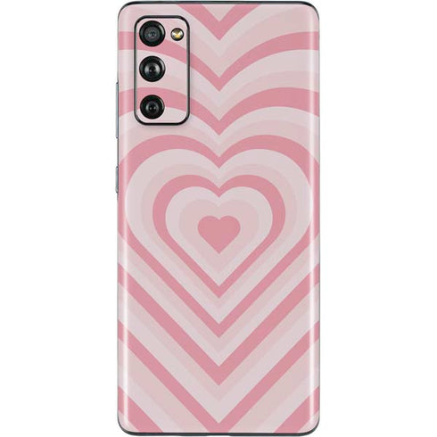 Pink Heart Pattern Galaxy S20 Fan Edition Skin