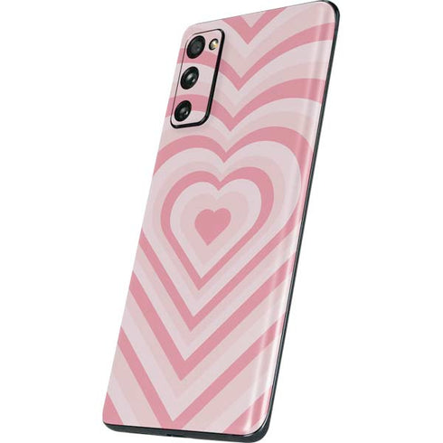 Pink Heart Pattern Galaxy S20 Fan Edition Skin