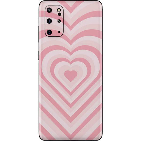 Pink Heart Pattern Galaxy S20 Plus Skin