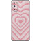 Pink Heart Pattern Galaxy S20 Skin
