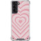 Pink Heart Pattern Galaxy S21 5G Clear Case