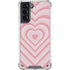 Pink Heart Pattern Galaxy S21 5G Clear Case