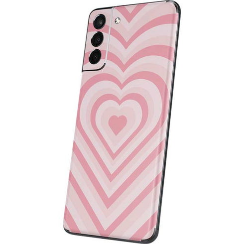 Pink Heart Pattern Galaxy S21 5G Skin