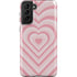 Pink Heart Pattern Galaxy S21 FE Pro Case