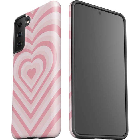 Pink Heart Pattern Galaxy S21 FE Pro Case
