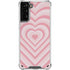 Pink Heart Pattern Galaxy S21 Plus 5G Clear Case