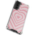 Pink Heart Pattern Galaxy S21 Plus 5G Clear Case