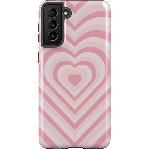 Pink Heart Pattern Galaxy S21 Plus 5G Pro Case