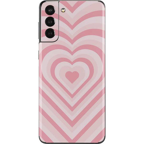 Pink Heart Pattern Galaxy S21 Plus 5G Skin