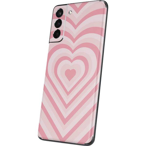 Pink Heart Pattern Galaxy S21 Plus 5G Skin