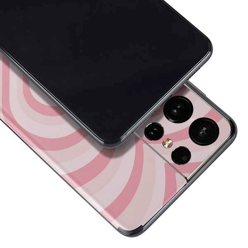 Pink Heart Pattern Galaxy S21 Ultra 5G Skin