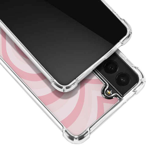 Pink Heart Pattern Galaxy S22 Clear Case