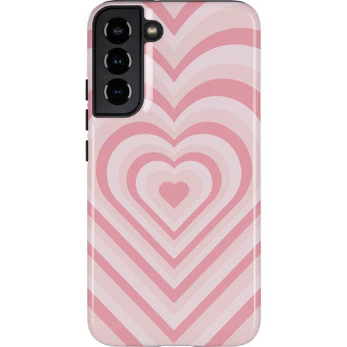 Pink Heart Pattern Galaxy S22 Plus Pro Case