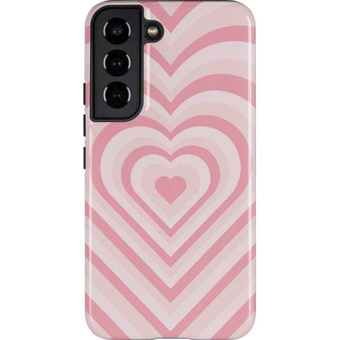 Pink Heart Pattern Galaxy S22 Pro Case