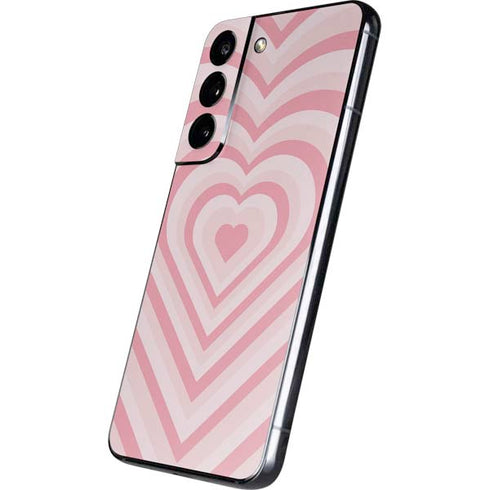 Pink Heart Pattern Galaxy S22 Skin