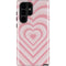Pink Heart Pattern Galaxy S22 Ultra Pro Case