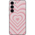 Pink Heart Pattern Galaxy S23 Skin