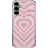 Pink Heart Pattern Galaxy S24 Plus Clear Case