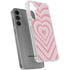 Pink Heart Pattern Galaxy S24 Plus Clear Case