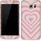 Pink Heart Pattern Galaxy S7 Edge Skin