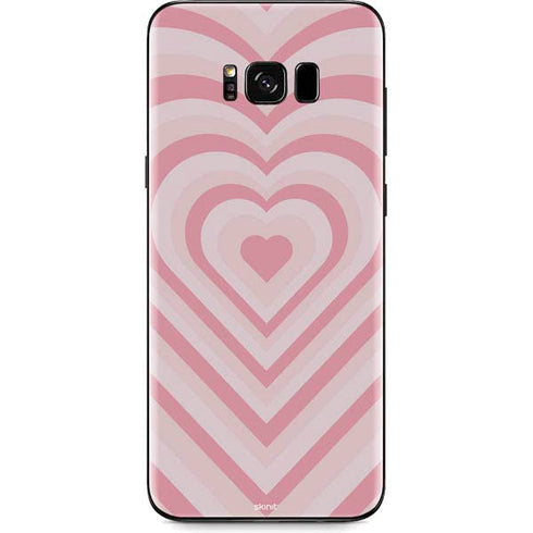 Pink Heart Pattern Galaxy S8 Plus Skin