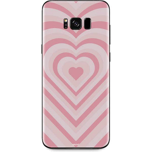 Pink Heart Pattern Galaxy S8 Skin
