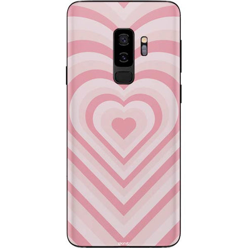 Pink Heart Pattern Galaxy S9 Plus Skin