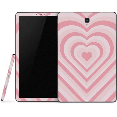 Pink Heart Pattern Samsung Galaxy Tab Skin