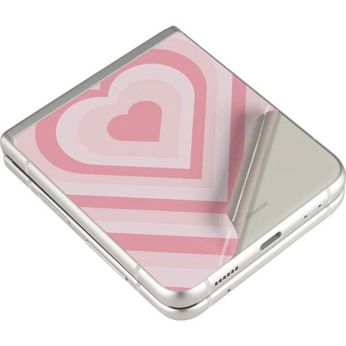 Pink Heart Pattern Galaxy Z Flip3 5G Skin