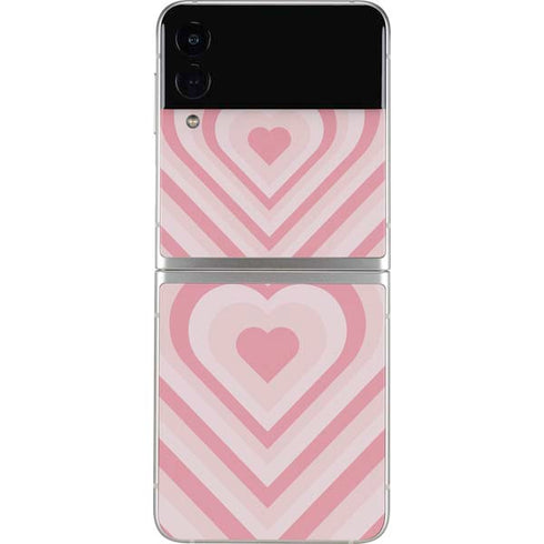 Pink Heart Pattern Galaxy Z Flip4 5G Skin