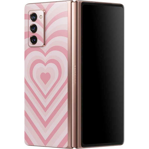 Pink Heart Pattern Galaxy Z Fold2 5G Skin