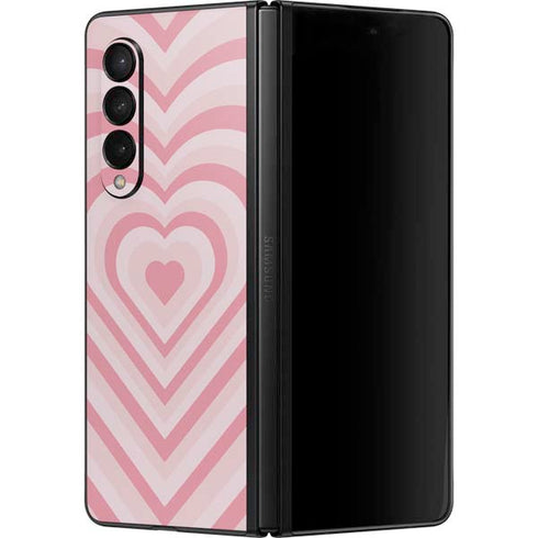 Pink Heart Pattern Galaxy Z Fold3 5G Skin