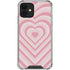 Pink Heart Pattern iPhone 12 Clear Case