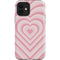 Pink Heart Pattern iPhone 12 Impact Case