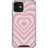 Pink Heart Pattern iPhone 12 Mini Clear Case