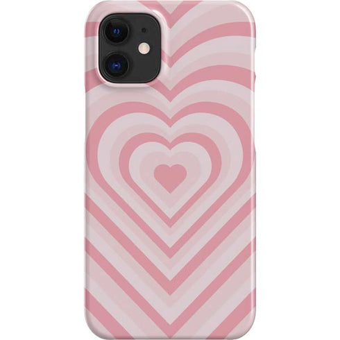 Pink Heart Pattern iPhone 12 Mini Lite Case
