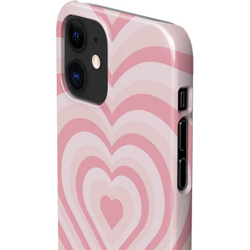 Pink Heart Pattern iPhone 12 Mini Lite Case