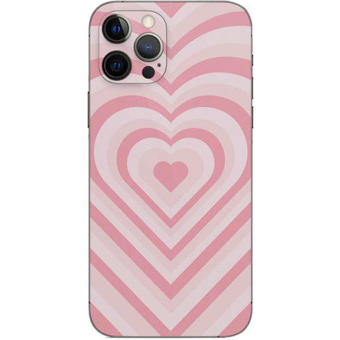 Pink Heart Pattern iPhone 12 Pro Skin