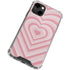 Pink Heart Pattern iPhone 13 Clear Case