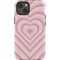 Pink Heart Pattern iPhone 13 Impact Case