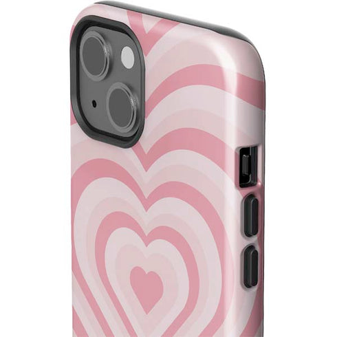 Pink Heart Pattern iPhone 13 Impact Case