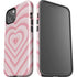 Pink Heart Pattern iPhone 13 Impact Case