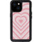 Pink Heart Pattern iPhone 13 Mini Waterproof Case