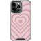 Pink Heart Pattern iPhone 13 Pro Clear Case