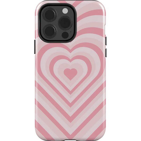 Pink Heart Pattern iPhone 13 Pro Impact Case