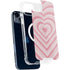 Pink Heart Pattern iPhone 14 Plus MagSafe Case