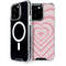 Pink Heart Pattern iPhone 15 Pro MagSafe Case