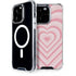 Pink Heart Pattern iPhone 15 Pro MagSafe Case