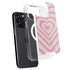 Pink Heart Pattern iPhone 15 Pro MagSafe Case