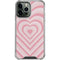 Pink Heart Pattern iPhone 14 Pro Max Clear Case